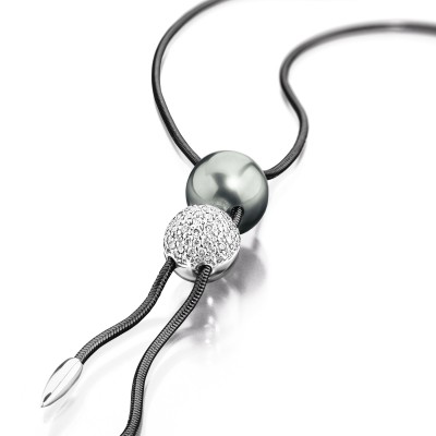Cablecar Collier mit Tahitiperle- Free Pearl