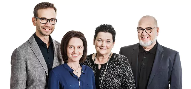 von links nach rechts: Andreas Ableitner, Manuela Ableitner, Erna Ableitner und Leonhard Ableitner