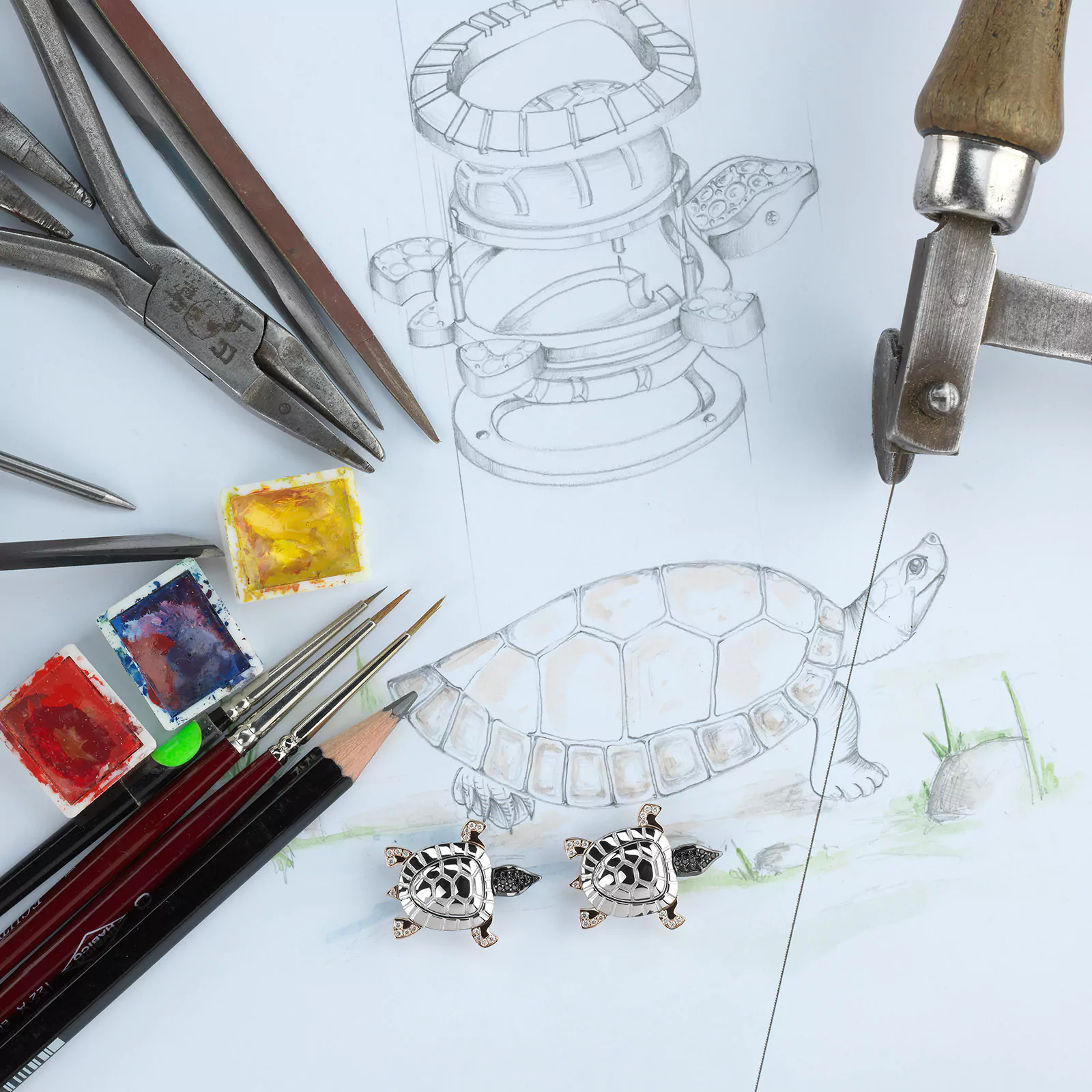 Mit der Kooperation von Turtle Island und Cablecar Jewelry geht ein Teil des Verkaufserlöses für die Schmuckstücke an das Zuchtprogramm von Turtle Island.