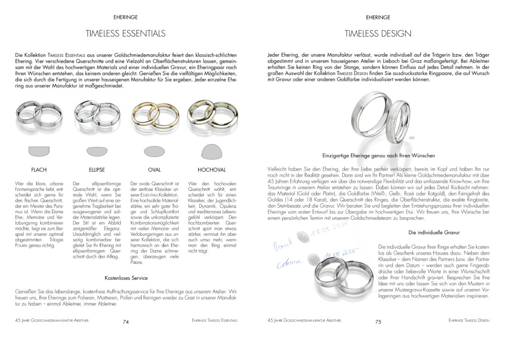 Tipps für den Eheringkauf und den perfekten Ringquerschnitt gibt es von den Trauringspezialisten bei Juwelier Ableitner aus Lieboch in Österreich.