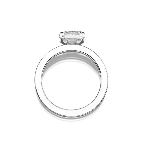 von ABLEITNER | Ring mit Diamant-Emerald | Dreikaräter | 950/000 Platin