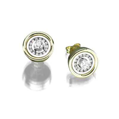 von ABLEITNER | Cablecar Jewelry | The Circle Collection | Solitär | 750/000 Weiß-und Gelbgold